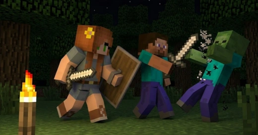 Jenny Mod Minecraft Images 15 Fighting Zombies in the Dark